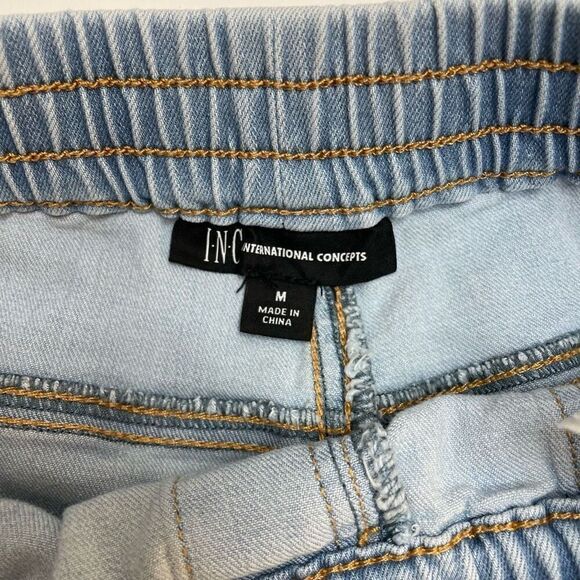 International Concepts Women's High Rise Drawstring Jean Shorts Size Medium - Picture 4 of 9